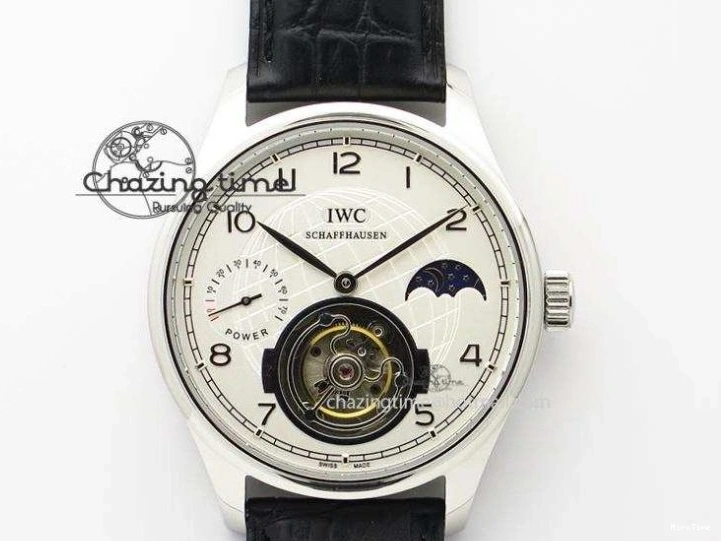 MIROTIME 0120 Portuguese Real PR IW500126 ZF 1:1 Best Edition Grey Red Dial On Black Leather Strap A52010 V Resilient 7333